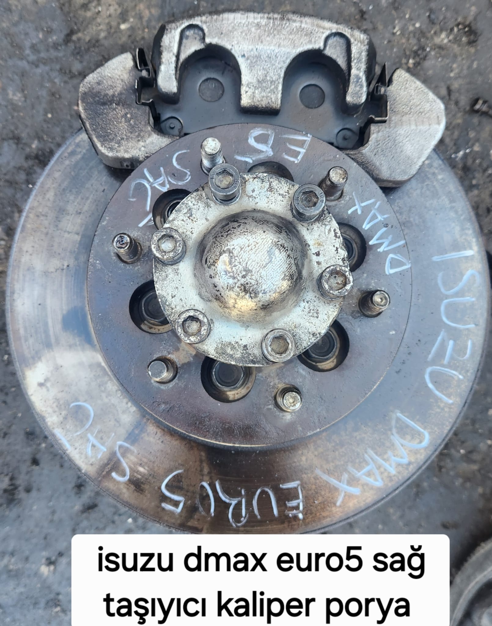 ISUZU DMAX EURO5 SAĞ TAŞIYICI KALİPER PORYA DİSK -X14042025-3164